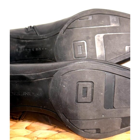 Women's Bandolino Ankle Boots Size 6 Leather Square Heels Hardly Worn - Picture 7 of 9